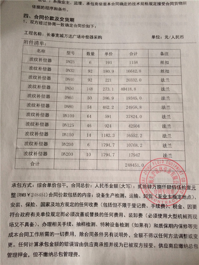 長春寬城萬達廣場采用上海丝瓜视频下载地址WWW波紋補償器